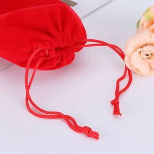 Petit sac à cordon en velours 5x7cm, pochettes en velours personnalisables, sac de rangement pour boucles d'oreilles et bijoux, pour fournitures de maquillage de fête - Product Image 4