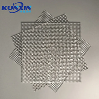 Feuille de prisme acrylique en plastique carré personnalisé UGR Led panneau optique feuille de diffuseur plaque de guidage verre organique feuille anti-éblouissement