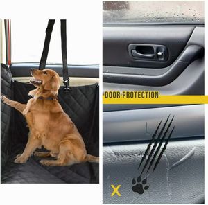 أغطية مقاعد سيارة للكلاب مقاومة للماء مع نافذة شبكية ، أغطية مقاعد السيارة الخلفية للكلاب مقاومة للخدش - Product Image 2