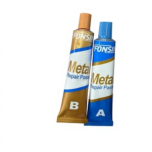 กาวอีพ็อกซี่ FONSIN สองส่วนผสม 1:1 ขนาด 100 กรัม/70 กรัม สีขาวและสีเทา สำหรับซ่อมโลหะ งานประดิษฐ์ และการยึดติด - Product Image 1