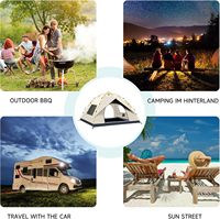Tente de camping dôme automatique ultralégère, imperméable, portable, pour 3-4 personnes, une chambre, quatre saisons, pour l'extérieur