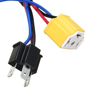 12V 40A 80A LED kit cablaggio faro presa in ceramica <span class=keywords><strong>H4</strong></span> HID relè faro luminosità enhancer cablaggio parti del cablaggio auto - Product Image 6