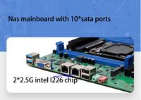 Motherboard X99 ATX, dengan Intel V3 V4 Xeon E5 prosesor Kombo LGA2011 6 * DDR4 tampilan VGA Antarmuka SATA untuk Server NAS