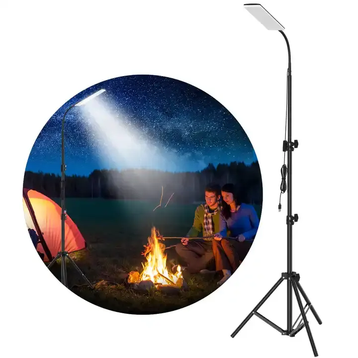 2023 Verstellbarer Stativ ständer Pole Outdoor Work BBQ USB-Licht Leistungs starkes Licht Multifunktions-tragbare LED-Camping laternen