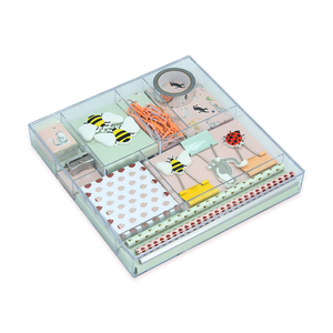 Bán Buôn Bộ Quà Tặng Văn Phòng Phẩm Văn Phòng Nhà Gấp Lại Clip Bàn Organizer Bộ Acrylic Trường Hợp Bàn Phụ Kiện - Product Image 3
