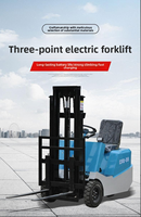 Chariot élévateur électrique compact CPD-08 de 0,8 tonne, nouveau modèle à trois points, pour le transfert de petites charges