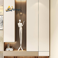 Meubles de salon de style moderne avec structure résistante à l'humidité et plusieurs compartiments, adaptés à la décoration du salon
