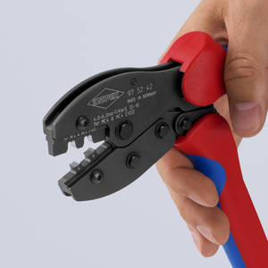 Pince à sertir KNIPEX 97 52 42 PreciForce pour bornes MC4/MC4 EVO 2 avec poignées multi-composants bruniées 220 mm - Product Image 5