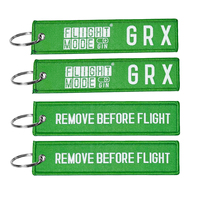 Étiquette à bagages brodée personnalisable en forme et en taille, en tissu tissé, porte-clés pour les passionnés d'aviation, personnalisation de la marque
