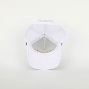 Vente en gros de logo brodé de haute qualité personnalisé 5 panneaux en polyester sport découpé au laser perforé Gorras Casquette de baseball papa corde Casquette de golf - Product Image 6