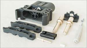 Conector para Montacargas <span class=keywords><strong>RE</strong></span> MA Lin-de de 320/160/80 Amperios, 150 Voltios, 95 mm, Macho y Hembra - Product Image 6