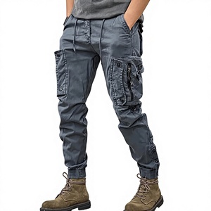 <span class=keywords><strong>Pantalones</strong></span> Tácticos Casuales Personalizados para Hombre, Estilo Americano, Cintura Media, Pierna Recta, Cierre de Cremallera, Impermeables - Product Image 3