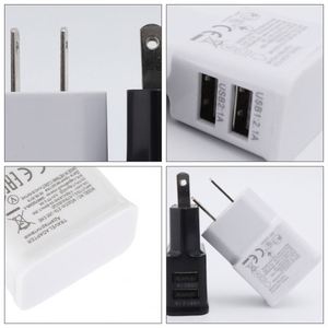 Custom Logo <b>Plug</b> Converter Portable Plastic US Socket Dual <b>USB</b> Travel <b>Plug</b> Adaptor for Mobile - Product Image 5