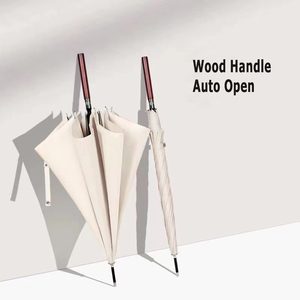 Parapluie <span class=keywords><strong>de</strong></span> golf Sombrillas imprimé sur mesure avec manche en bois et cadre en fibre <span class=keywords><strong>Bâton</strong></span> droit coupe-vent pour les voyages et la <span class=keywords><strong>pluie</strong></span> - Product Image 5