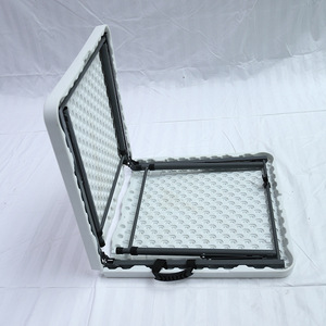 <span class=keywords><strong>Mesa</strong></span> Rectangular de Plástico de <span class=keywords><strong>Altura</strong></span> Ajustable para Exteriores, Estilo Moderno, para Picnic, Bodas, Fiestas, Eventos y Banquetes - Product Image 6