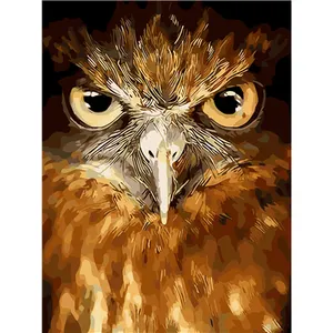 Animals Paint by Numbers DIY Paint by Numbers Cartoon Anime Owl Oil Painting Sets Home Decor Wall Decor Adult Gifts Artwork
