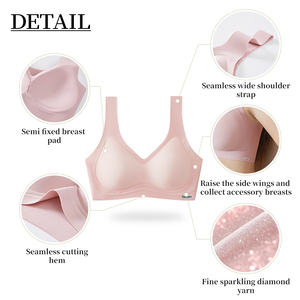 <span class=keywords><strong>Sujetador</strong></span> invisible ultrafino de gel, efecto segunda piel, sin costuras, sin aros, bralette que suaviza la <span class=keywords><strong>espalda</strong></span>, lencería sin marcas - Product Image 2