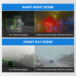 6.25 Inch Screen Automotive Thermal Imager Camera 256x192 Night <b>Vision</b> Car Recorder WIFI Support Rain Snow Fog - Product Image 5