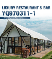 Tente de luxe Kawagebo Kamp (KK) 39,4' x 16,4' pour hôtel de safari, glamping, restaurant et bar en plein air