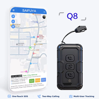 Traceur GPS WiFi 4G+2G Q8 pour enfants et seniors avec fonction SOS étanche à une touche, appels bidirectionnels et suivi multi-utilisateurs