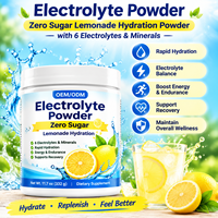 Poudre d'électrolytes personnalisée pour adultes, supplément sans sucre, mélange pour boisson hydratante, 6 électrolytes minéraux, qualité alimentaire, service OEM ODM
