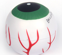 Balle anti-stress souple en forme d'œil, jouets anti-stress, logo personnalisé, vente en gros, balle anti-stress souple en PU de qualité médicale, jouets fantaisie pour cadeaux