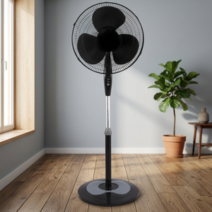 High Speed 16 Inch Home <b>Stand</b> <b>Fan</b> 18mm Copper Motor 3 Speed Silent Oscillating Round Base CE Certified - Product Image 4