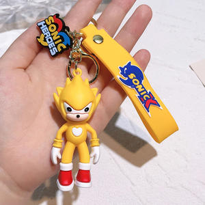 Nouveau porte-clés Soniced Anime de 7 cm, porte-clés de <span class=keywords><strong>voiture</strong></span>, pendentif de personnage 3D, pendentif de sac, <span class=keywords><strong>jouet</strong></span> animal en gros - Product Image 4