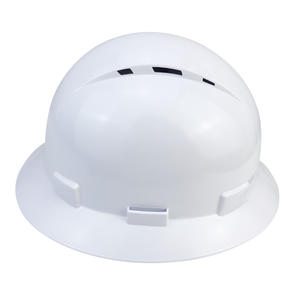 ANT5PPE <span class=keywords><strong>ANSI</strong></span> <span class=keywords><strong>Z89</strong></span> خفيفة الوزن HDPE عمال المناجم بحافة كاملة قبعة صلبة التعدين الصناعي مع قوس مصباح - Product Image 5