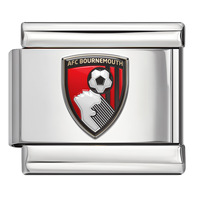 Bracelet modulaire en acier inoxydable avec breloque 3D en forme de badge de club de football anglais, bijoux de mode italiens, accessoires pour fans, vente en gros