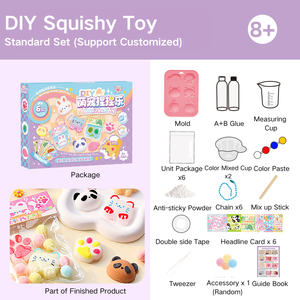 Educational Toy DIY Kit Set Taba <strong>Squishy</strong> for Kid Handmade Sticky Animal <strong>Cat</strong> Paw Toys <strong>Squishy</strong> - Product Image 2