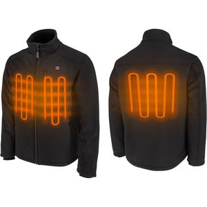 Custom RHG-J100 Men's Heated Soft Shell <b>Jacket</b> With Battery Waterproof Fleece Parka Casual Wear - Product Image 1