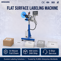 Applicateur d'étiquettes entièrement automatique Orshang pour surfaces planes, idéal pour la logistique des boîtes en carton et l'entreposage des appareils électroniques