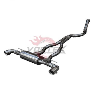 Vortex Stainless Steel Valved Mirror Polished Catback <b>Exhaust</b> for GR Supra A90 3.0T B58 Dual Single Exit Tailpipes System - Product Image 3