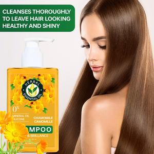 Shampooing <span class=keywords><strong>pour</strong></span> femmes à la <span class=keywords><strong>camomille</strong></span> vegan naturelle sans paraben, sans paraben, éclaircissant, anti-frisottis, de marque privée - Product Image 2