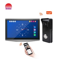 Sistema de Intercomunicación con Videoportero 1080P IP65 Impermeable, Aplicación Tuya, Pantalla Táctil, para Interiores y Exteriores, Casa, Villa