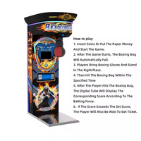 Machine de jeu d'arcade de boxe électronique à monnayeur pour jeux de rue, avec support anglais, durable et facile à utiliser