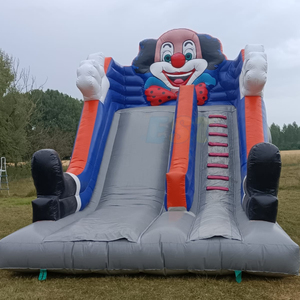 Toboggan gonflable commercial <span class=keywords><strong>à</strong></span> thème <span class=keywords><strong>clown</strong></span> pour enfants, château gonflable extérieur avec piscine pour enfants et adultes - Product Image 1