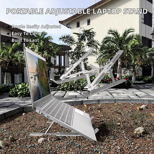 Promotional Metal Portable Adjustable Laptop <b>Stand</b> <b>for</b> MacBook <b>Tablet</b> Foldable Notebook Holder - Product Image 2