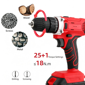 32 Piece 18V Cordless Drill Driver Kit With Lithium Battery For Home Maintenance - Product Image 5
