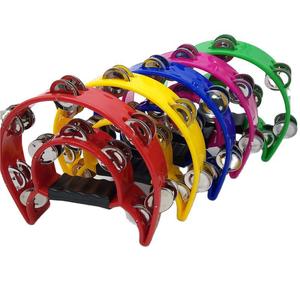 Cadeau de fête, musique, clochette en métal, son clair, tambour <span class=keywords><strong>demi</strong></span>-<span class=keywords><strong>lune</strong></span>, <span class=keywords><strong>tambourin</strong></span> - Product Image 1