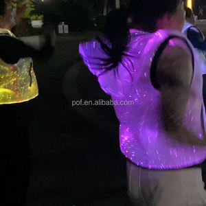 Felpa con Cappuccio in Fibra Ottica LED Luminosa - Unisex, Illuminata per Eventi Notturni e Feste - Product Image 4