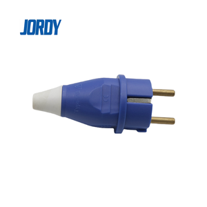 Enchufe Europeo Schuko IP44, JORDY JD-012 16A 250V Azul 2P+E Conector Macho Industrial - Product Image 5