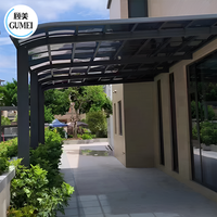 Venta caliente al aire libre jardín dosel techo impermeable policarbonato techo toldo terraza dosel
