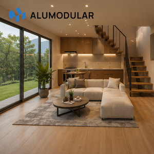 Maison modulaire en A, structure en acier, revêtement en aluminium, toit à pignon, <span class=keywords><strong>chalet</strong></span> clé en main, entièrement meublé, design personnalisé - Product Image 5
