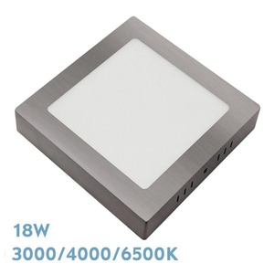 Downlight LED 18W 3000K-4000K-6500K niquel 1620lm 3.5x22x22 cm, ideal para iluminación en interiores y oficinas. - Product Image 1