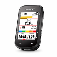 Komputer GPS Sepeda BSC200S Speedometer Nirkabel dengan Navigasi Rute Layar 2.4 Inci Tahan Air IPX7 ANT+