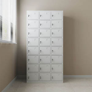 Meilleur casier métallique pour employés, avec serrure à clé, pour vestiaire, 24 compartiments, casiers en acier - Product Image 1