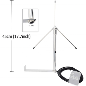 Antena Omnidireccional LoRa de 433Mhz 868MHz, 50 Ohm, Antena GSM con Cable Coaxial RG58 de 3M (9.8 pies), Conector SMA Macho y Soporte de Montaje - Product Image 3