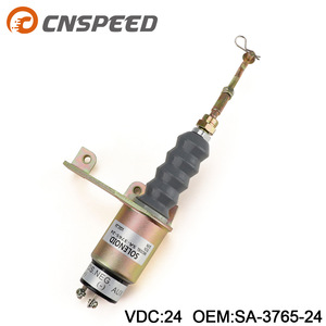 Vanne solénoïde d'arrêt du moteur de voiture SA-3765-24V DC 24V pour générateur diesel YC101652 - Product Image 5